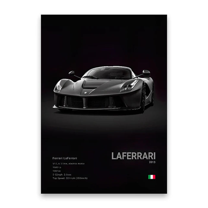 Famous Cars M5 918 GT3 Canvas Wall Art Print Poster G63 STO SLS Decorative Mural Modern Home Decor Birthday Gift Unframed