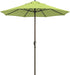 12-Year Protection 7.5-Ft Outdoor Patio Umbrella, Sunbrella Fade-Resistant Fabric, Auto-Tilt, Heavy Duty Aluminum Frame, 8 Reinforced Ribs for Pool or Deck, Bronze Pole, Parrot