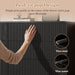 Black 6 Drawer Dresser for Bedroom, 55.1" Wide Chest of Drawers