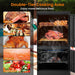Outdoor Smoker with Double Doors, 2 Detachable Grill Netting Smoking Racks, Charcoal Pan & Water Pan, 4 Air Vents, Thermometer, Vertical Charcoal Smoker for Barbecue Camping Backyard Grill