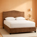 Queen Size Panel Bed with Headboard, Footboard, Platform, Wooden Slats in Wood, in Natural, No Box Spring Needed, Easy Assembly, up to 600 Lbs Weight Capacity
