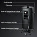 Propane Smoker, Vertical Smoker with Three Removable Shelves,Outdoor Grills & Smokers with Thermometer for BBQ, Backyard,Black…