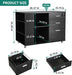 Locking Lateral File Cabinet with Printer Stand