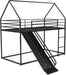 Twin Over Twin IndustrialGradeSturdy Bunk Bed Black