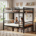 IndustrialGrade Black Metal Twin Bunk Bed Guardrails