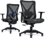 Ergonomic Office Chair, Mesh Computer Desk Chairs with BIFMA X5.1 Certified, Adjustable Lumbar Support, 3D Arm, Tilt Back, Wide Seat, Comfy Swivel Work Task Chair for Company and Home (Obsidian Black)