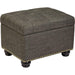 Modern Gray Ottoman with Storage Space