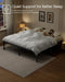 King Metal Bed Frame, 18 Inches Tall, 1100 Lb Weight Capacity