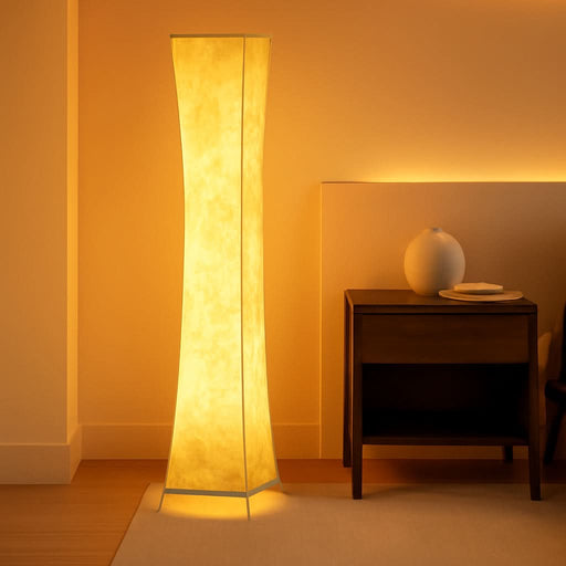 Floor Lamp,1800Lumens,Rgbw 2700K-6500K,Remote Control,2 X 80W Equivalent,E26 Base,Color Changing Standing Lamp for Living Room Bedroom,Duppon Paper,60In