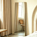 Full Length Mirror 56"X16" Floor Mirror with Stand, Gold Full Body Wall Mirror Standing Hanging or Leaning against Bedroom Mirrors for Entry, Living Room