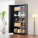 SixtyThreeInch MatteBlack Pantry Cabinet TwinDoors