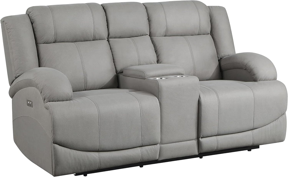 Landwood Power Reclining Living Room Set, 3-Piece, Gray
