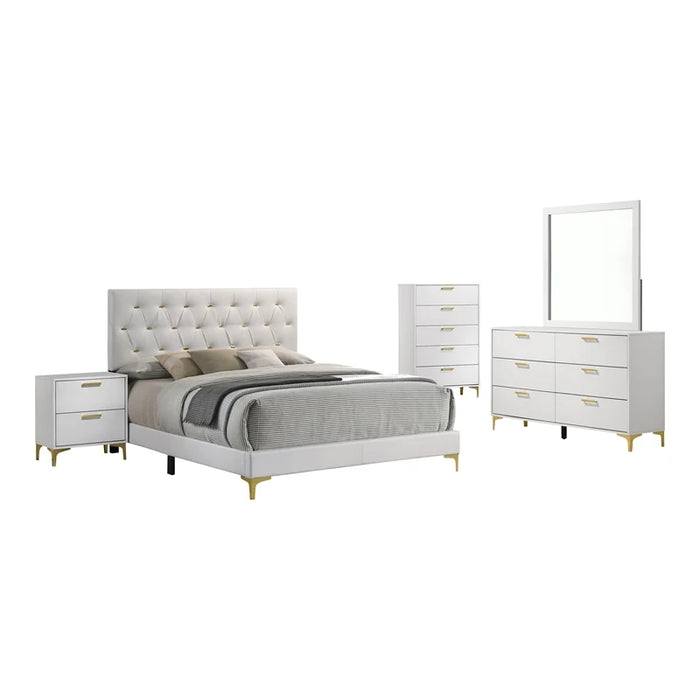 Kendall 5-Piece Eastern King Bedroom Set White