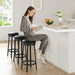 30'' Swivel Bar Stools Set of 2 with PU Leather Cushion