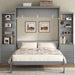 Gray Murphy Cabinet Bed Space Saving StorageDrawers