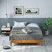 OLB-PWPBBO-12F 12 Inch Deluxe Wood Platform Bed / No Boxspring Needed / Wood Slat Support / Rustic Pine Finish, Full