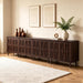 Dark Walnut 94.5In Wide MidCentury Modern Sideboard