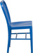 Gael Commercial Grade 2 Pack Blue Metal Indoor-Outdoor Chair