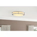 Flaxmere 14 In. Chrome Dimmable Integrated LED Flush Mount Ceiling Light with Frosted White Glass Shade