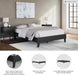 Signature Design by Ashley Socalle Casual Queen Platform Bed with Metal Slats, No Box Spring Needed, Black
