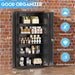 SeventyTwoInch Black Stainless Steel Locking Storage Cabinet