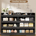 Black Dresser, 6 Drawer Dresser for Bedroom, Dresser for Closet