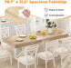 63"-78.7" Extendable Dining Table for 6-8, Farmhouse Kitchen Table | Rectangular Expandable Dining Room Table with U-Shaped Legs Wooden Dinner Table for Kitchen Office Living Room-Oak