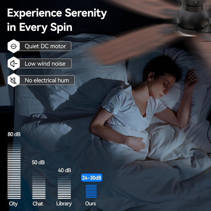 42" Ceiling Fans with Lights and Remote/App Control, Low Profile Ceiling Fan with Light, Reversible, Quiet 6 Speeds, Stepless Dimmable, Flush Mount Ceiling Fan for Bedroom Indoor/Outdoor Use