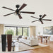 Farmhouse Rustic Ceiling Fan Featuring Remote Lighting