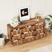 Contemporary Walnut 9 Drawer Dresser Fluted Fronts
