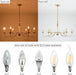 Farmhouse Chandelier 6-Light Gold Industrial Classic Candle Ceiling Rustic Pendant Lights Fixture for Dining Living Room Bedroom Kitchen Island Hanging Lighting