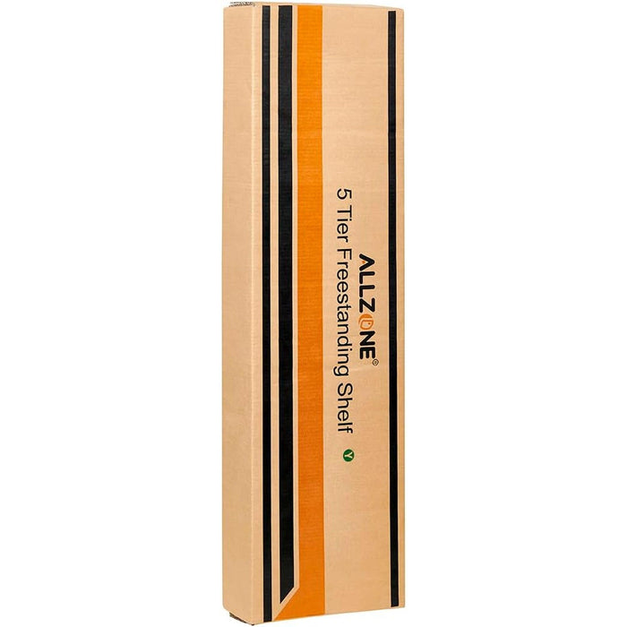 5 Tiers Narrow Bookshelf, Tall Adjustable Ladder Book Shelf with Open Storage, Floor to Ceiling Tension Mount, Wooden Industrial Bookcase for Living Room, 92 to 116 Inch, Black