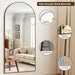 78"X38" Black Arch Full Length Mirror