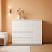 White Dresser, Dresser for Bedroom, Wide Chest of Drawers