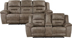 Reclining Living Room Set, Wall Hugger Manual Reclining Sofas, Couches for Living Room, Home Theater Seating, Includes Dual Reclining Sofa and Loveseat, 2-Piece Set, Brown​