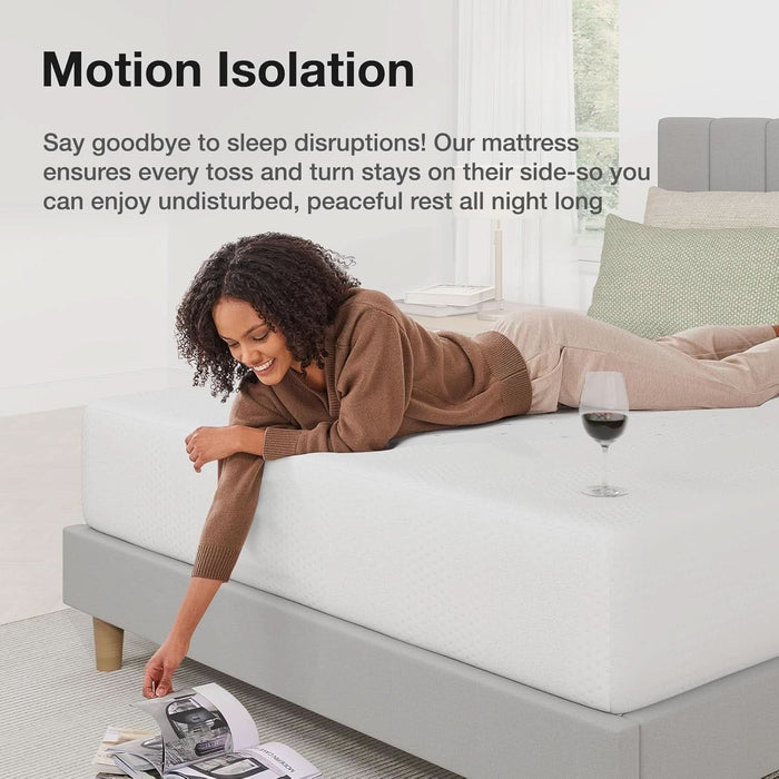 Queen Mattress, 10 Inch Queen Size Memory Foam Mattress in a Box, Gel Memory Foam Mattress for Comfort Sleep &Cooling Night Sleep, Certipur-Us Certified