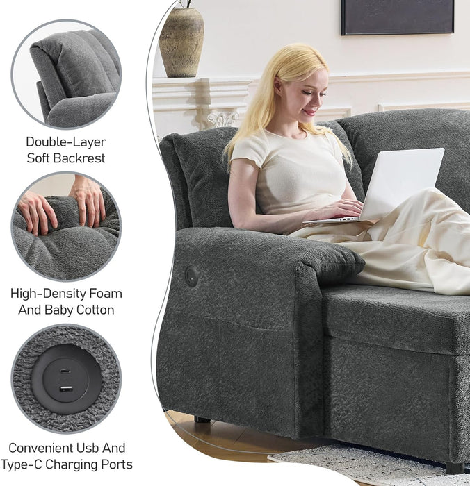 Convertible Sofa Bed With CloudLike Storage Chaise