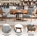 Gray Upholstered Contemporary Accent Chair With Walnut