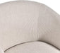 Swivel Accent Chairs Set of 2, Linen Armchairs Living Room Beige