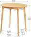 Executive Sustainable Bamboo Circular Kitchen Table