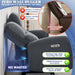Recliner Loveseat, 2-Seater Zero Clearance Power Reclining Sofa with Usb/Type-C Charging, Breathable Chenille Fabric Wall-Hugger Couch for Small Living Room & Apartment (Gray)