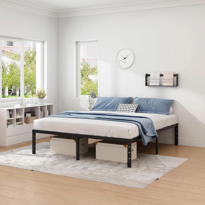 Metal Bed Frame,Full Size Bed Frame with Storage Space,18 Inch