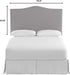 Jeneve Arctic Grey Upholstered Headboard - Silver Nailhead (King)