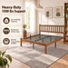 Bamboo Full Bed Frame with Headboard, Mission Style Bedroom