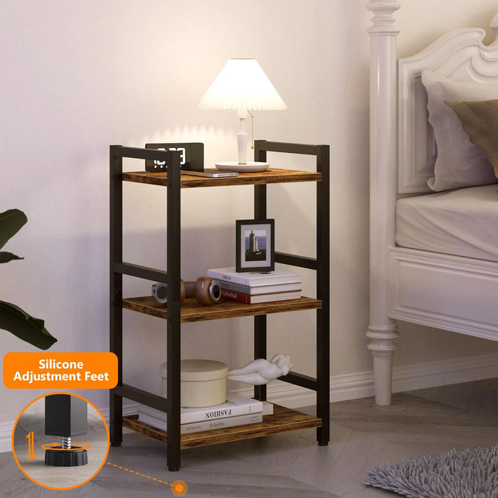 Narrow Bookshelf With Industrial Grade Steel Construction