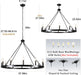 Black Wagon Wheel Chandelier 38Inch DiningRoom Industrial