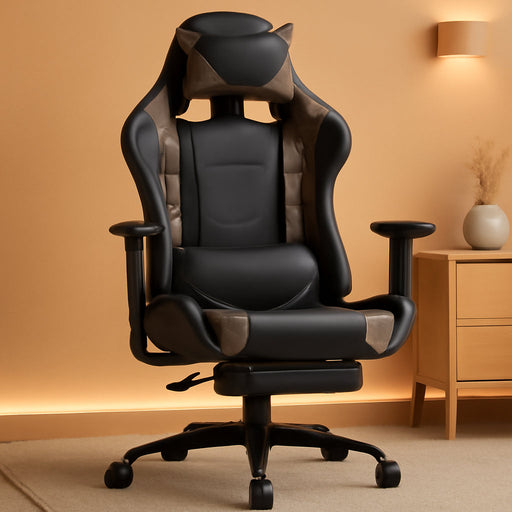 Ergonomic Office Chair PC Gaming Chair Cheap Desk Chair PU Leather Executive Rolling Swivel Chair Computer Lumbar Support for Women, Men