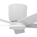 Britton 52 In. Integrated LED Indoor Matte White Ceiling Fan with Light Kit and Remote Control