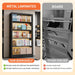 Black Metal Adjustable Bookshelf Five Shelves 71in