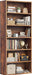 6 Tier Bookshelf, Tall Display Storage Shelves Floor Wood Shelves, Brown | Floor Standing 6 Tiers Display Storage Shelves 63 in Tall Bookcase Home Decor Furniture for Home Office, Living Room, Bedroom